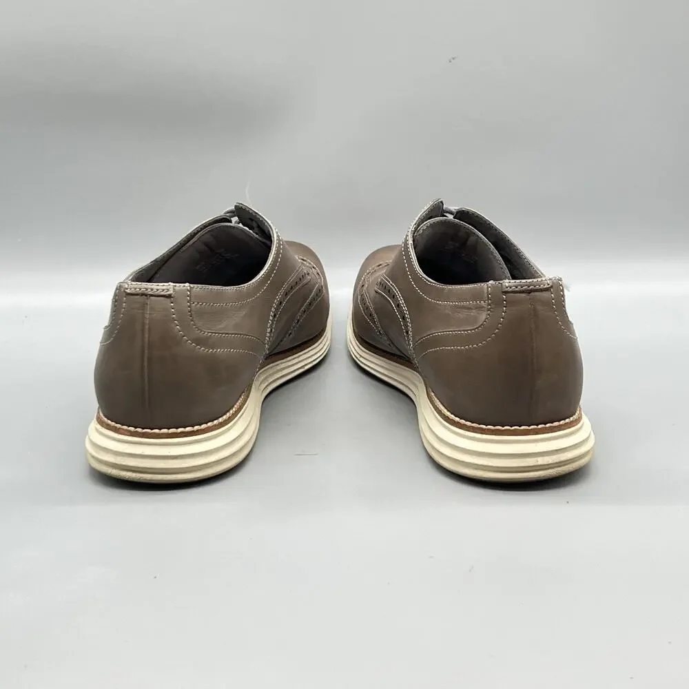 Cole Haan Shoes Mens 11.5 Brown Leather Grand OS Wingtip Oxford Dress Brogue